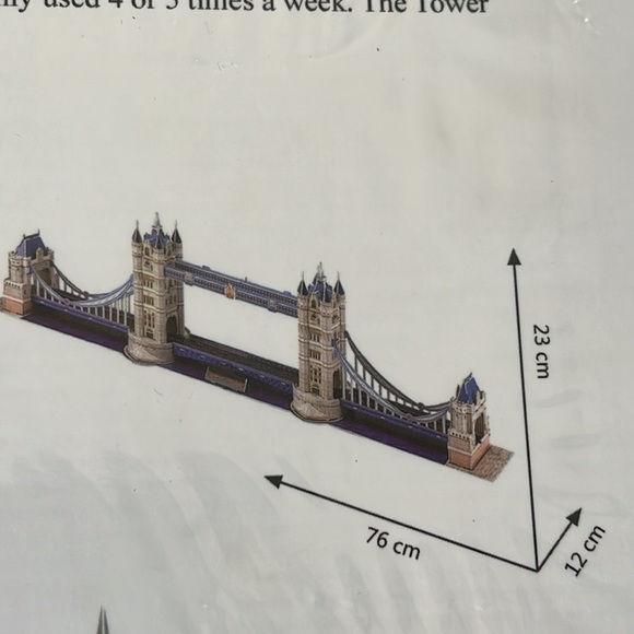 🦋3/40 3D Puzzle - Tower Bridge 118 pieces STEM Toy - Picture 9 of 9